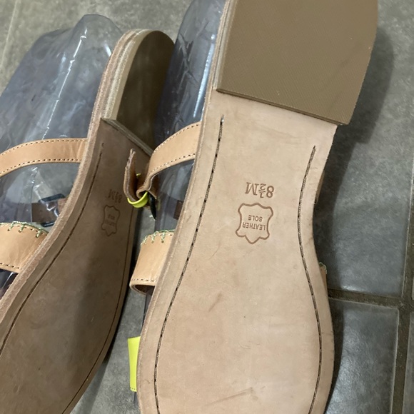 👡Anthropologie Schuler & Sons Sandals Yellow, 8.5 - Picture 5 of 7